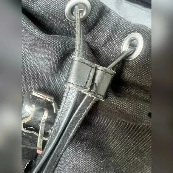 Sandqvist Alva Black with Black Leather BACKPACK - Picture 6 of 9